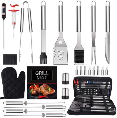 China Easily Cleaned Accessory 25 Piece BBQ Grill Tool Kit Professional Grill Garden BBQ Grilling Stainless Steel for sale