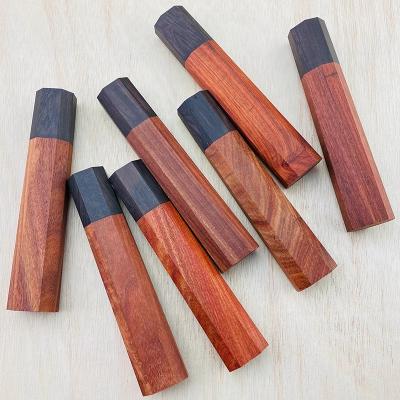 China Chef Knife Handle Kitchen Knife Viable Parts Design Solidified Wood Octagonal Handle for sale