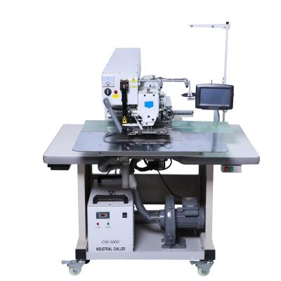 China ULTRA-FAST Automatic Pocket Sewing Machine Open Pocket Laser Zipper Machinery Textile Clothing Welting Machine for sale