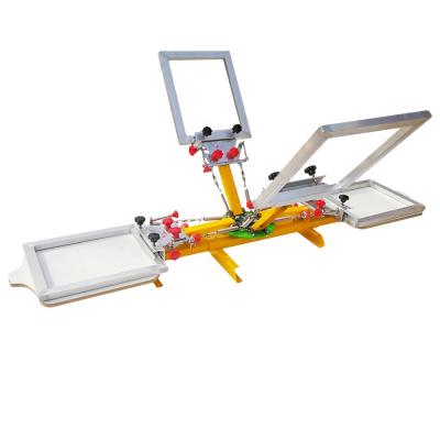 China With color 2 station micro regisration DIY 4 T-shirts desktop screen printing machine for sale