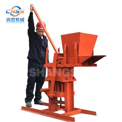 China Easy to use manual clay brick making machine solid clay brick press machine for sale