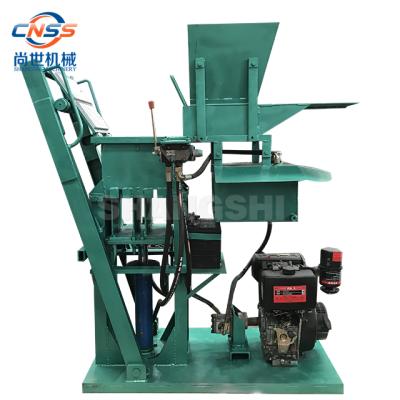 China Factory HY2-20 diesel engine hydraulic press mud brick cavity block making machine price in Kenya for sale