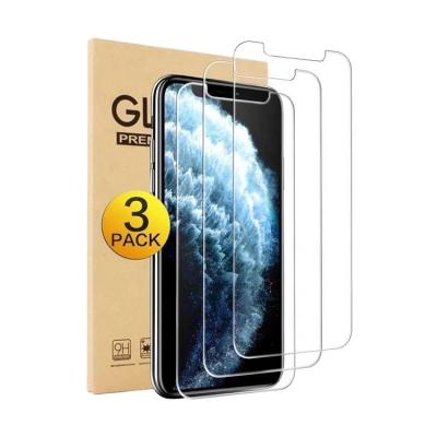 China 3Pack Anti-fingerprint tempered glass for iPhone 13 pro Max Tempered Glass Screen Protector for iPhone 13 3 pack retail package for sale