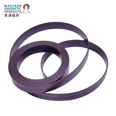 China Industrial Light Box Back Adhesive Magnetic Bar Rubber Soft Magnet, On Teaching Soft Magnetic Strip for sale