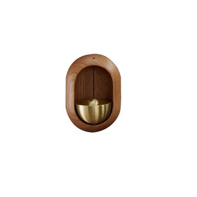 China Retro Creative Wooden Fridge Stick Door Decoration Solid Wood Prompt Doorbell for sale