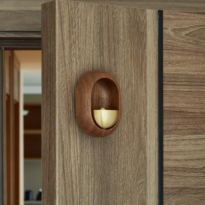 China Modern Japanese Style Modern Japanese Style Decorative Gifts Bell Pendants New Style Solid Wood Door Decoration Bell Suction Wooden Copper Beautiful for sale