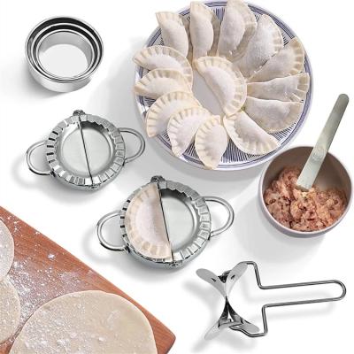 China Minimalist Whole Home Accessories Mold Kitchen Maker Dumpling Set Plastic Ravioli Baking Making Mold Stainless Steel Dumpling Mold for sale