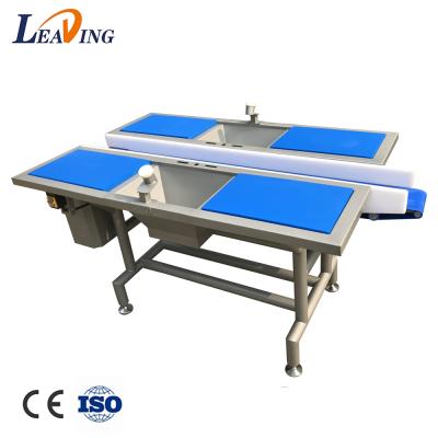 China High Quality Vegetable Pick And Conveyor Easy Disassemble The 2 Workstations Balancing Table For Restaurant for sale