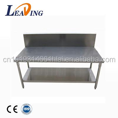 China Rustproof ; Strong.Customized design commerical kitchen 201 stainless steel work table with wheels for sale