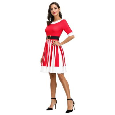 China 2021 Beautiful New Fashion Breathable Christmas Party Dress Boutique Christmas Costumes For Girls for sale