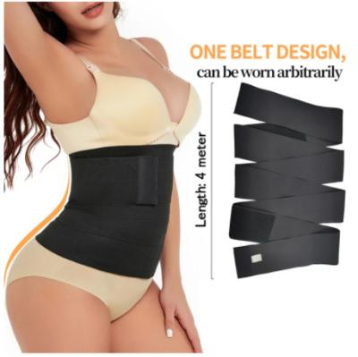 China Waist Trainer Breathable Free Trimmer Sweat Slimming Belt Wraps Weight Loss Sauna Belt Short Torso Waist Shaper Long For Women Men for sale