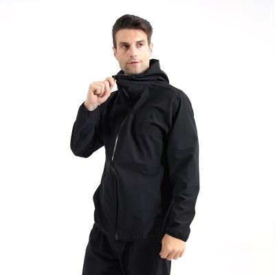 China Running training men slimming hot sweat suit sauna suit and pants GYM exercise fitness clothes sauna jacket women sauna suit for sale