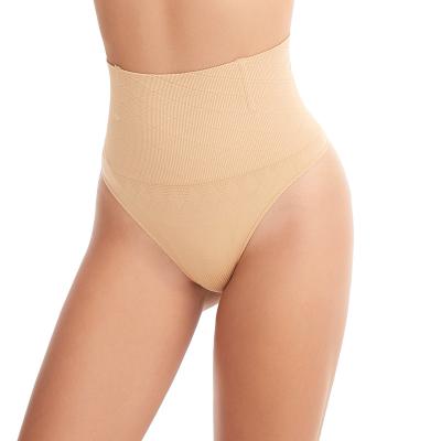 China Breathable Seamless Women High Waisted Invisible Turn Shaper Tummy Control Underwear Knickers Thong Shapewear for sale