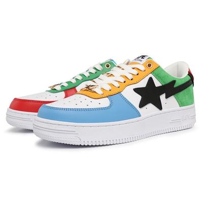 China Fashion Trend Misfit Brand Fashion Shoes Bape Goose Sta Co-Branded Patent Leather Star Casual Low Top Shoes for sale