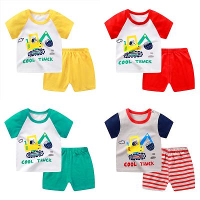 China China factory casual purchase bulk kids clothing shorts sleeve tops and shorts pants wholesale set kids wears boys and girls for sale