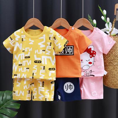 China Casual High Demand Products 2 Piece Tops And Shorts Kids Summer Clothing Set Bulk Wholesale Kids Clothing Pat Pat for sale