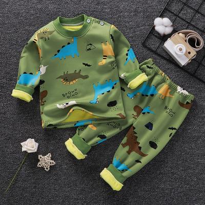 China Casual Kids Winter Clothes New Arrivals 2023 Bulk Wholesale Kids Pajamas Winter Clothing Sets Warm Fleece She Clothes In For Kids for sale