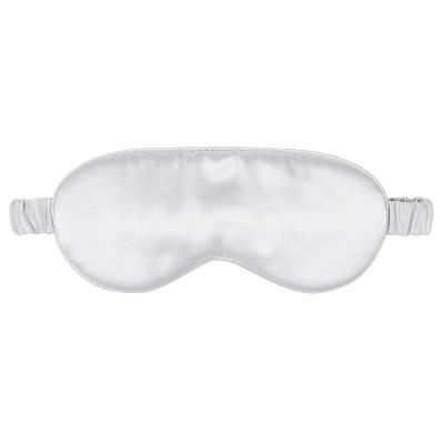 China Home Hotel Spa Color 19mm Sleep Displacement Bulk White Silk Eye Mask Best For Travel for sale