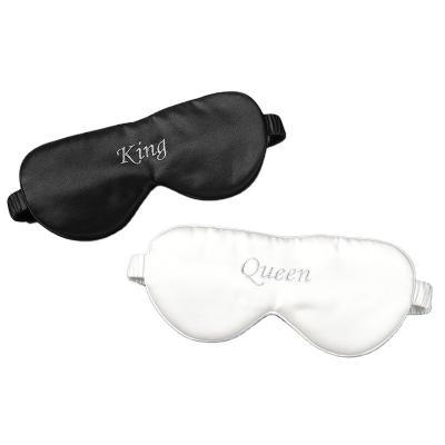 China Hotel.traveling Women Unisex Mens Gifts Custom Embroidered Eye Mask For Sleep for sale