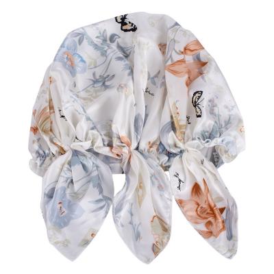 China Fashion Designer Print Custom Hair Eco - Friendly High Quality Silk Cowls for sale