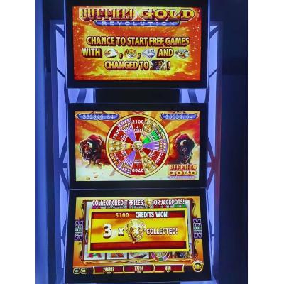 China Metal Buffalo Gold Slot Machine 2 or 3 Screens Double / Triple Screens Slot Game With Jackpot for sale