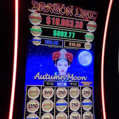 China Aristocratic Dragon Link Autumn Moon Metal Slot Game Machine With Jackpot for sale