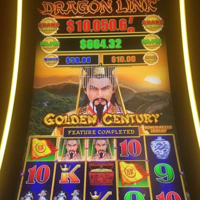 China Aristocratic Dragon Link Golden Century Metal Slot Game Machine With Jackpot for sale