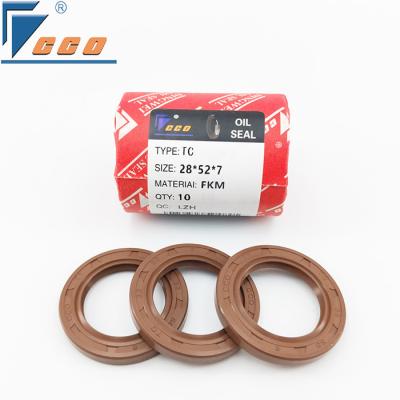 China Gear Reducer Rubber Oil Seal Double Lip Oil Sealing With Low Friction for sale