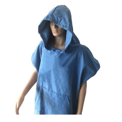 China Beach Poncho Microfiber Fast Dry Custom QUICK DRY Sand Surfing Grass Leaves Wetsuit Free Changing Towels With Pocket Hood Robe For Adult for sale