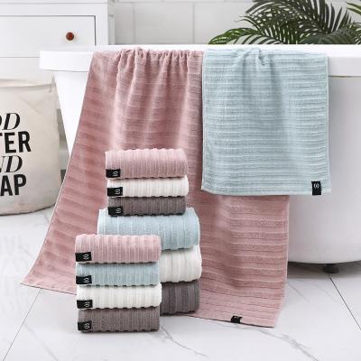 China Good quality with [Various Design Manufacturer Stock Wholesale Dobby Towels Competitive Price Bath Towel ] and towel set 100% cotton for online seller for sale