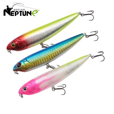 China Wholesale Built-in Topwater Plastic Artificial Float Fishing Lure,ABS Lure Pencil Steel Ball Plastic Fishing Lures for sale