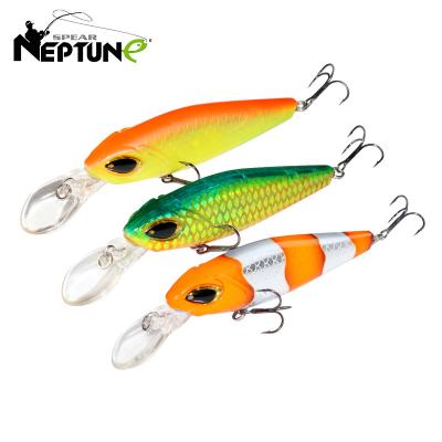 China Wholesale Bionic Action 13g 10.5cm Long Tongue Minnow Swimming Hard Lure Vivid Fish Suspending, Trout Fishing Lures for sale