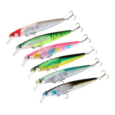 China Vivid Fish Action NEPTUNE LANCE 120mm Distant Possibility 19g Swimming Bionic Flash Scales Gliding Minnow Hard Sea Fishing Trolling Lures for sale