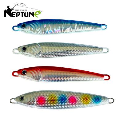 China Durable Artificial Distant Possibility Sinking Luminous Metal Lure Fishing Jig, Slow Saltwater Building Lures for sale