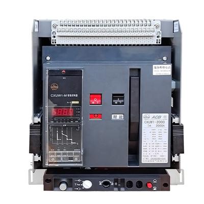 China ACB 2000A 3 Pole 4 Pole CXUWI-2000 CXUWI-2000 Intelligent Universal Type Air Circuit Breaker for sale