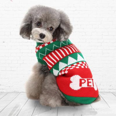 China Sustainable Dog's Clothes Change Wide Brim Sweater Bone Turtle Neck Christmas Fall And Winter for sale