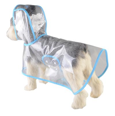 China Viable Dog Clothes Pet Accessory Reflective Raincoat Polyester Dog Raincoat Girls Summer Dog Jackets Outdoor Pet Fabric for sale