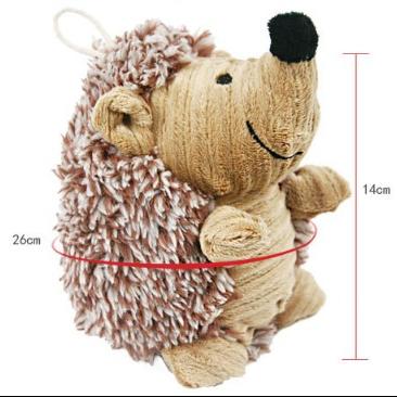 China New Viable Custom Soft Plush Cute Hedgehog Pet Toys Sounding Toy Little Pets Dogs Clean Chew Teeth Accompany Toy Gift for sale