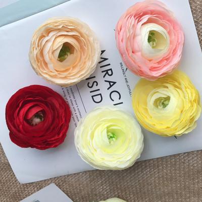 China High Quality Home Silk Wedding Flower Heads Camellia Decoration Wedding Party Hotel Cloth Artificial Camellia From China for sale