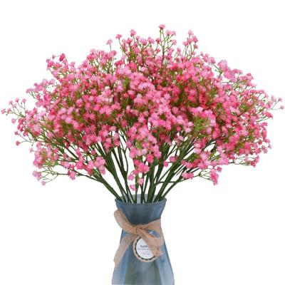 China Long Stem Plastic Soft Babysbreath Plastic Artificial Flower Wedding Decoration Home Flower for sale