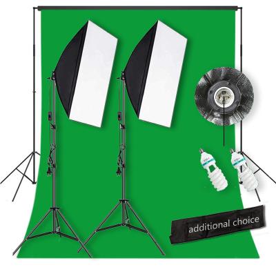 China FOTOBESTWAY photography Photo Video Studio 50*70mm softbox lighting and backgroundt Backdrop Stand kit/set for sale