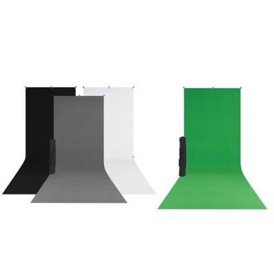 China Hot Sale X-Drop Portable Wrinkle-Resistant Photo Studio Photography Background Collapsible Green Screen Backdrop Kit (5' x 10') for sale