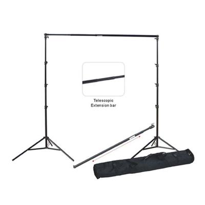 China 10ft Adjustable Photography Background Frame Light Stand Backdrop Support System Studio Lighting Kit With Carrying Bag for sale