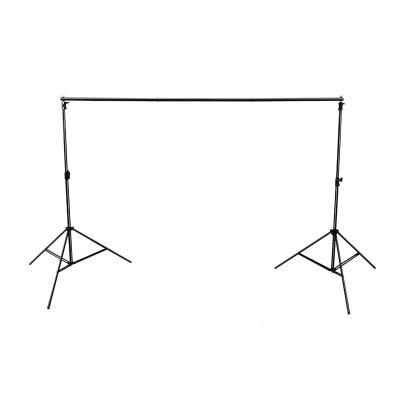 China 10ft Adjustable Photography Background Frame Light Stand Backdrop Support System Studio Lighting Kit With Carrying Bag for sale