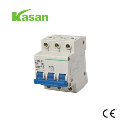 China 32 Amp 3P 32A 6KA Overload Protection 32 Amp Mini Circuit Breaker MCB DZ47 63 for sale