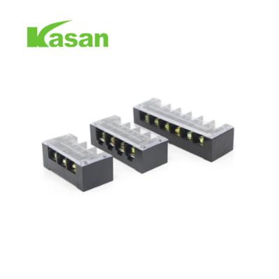 China Terminal Block Fixed Terminal Block 15A-100A 600V Black Terminal Blocks 1 - A.W.G. 5 for sale