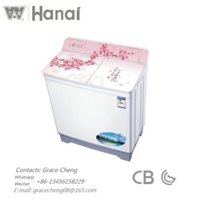 China WANAI  10kg  twin tub washine machine  XPB100-108S-16  plastic cover semi automatic washine machine factory supplier for sale