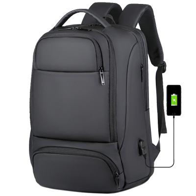 China With USB College student computer backpack men's large capacity business travel waterproof expandable man bag business backpack for sale