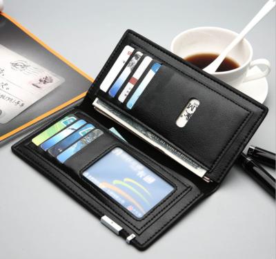 China Waterproof wallet Hot Sale Cheap Minimalist Long Leather Money Bag Wallets for Men Slim the wallet for sale