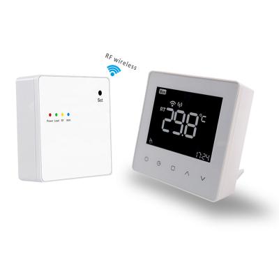 China Modern Wireless Programmable Electric Room Heating Water Floor Smart RF WiFi Thermostat for sale